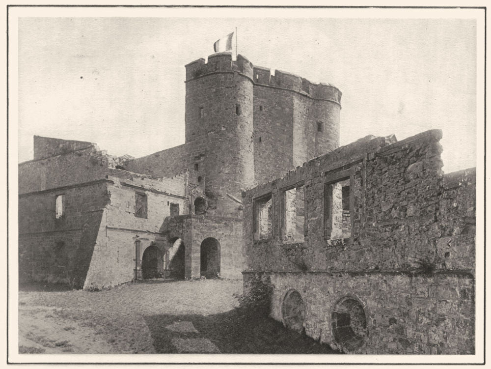 BAS-RHIN. Lichtenberg 1929 old vintage print picture